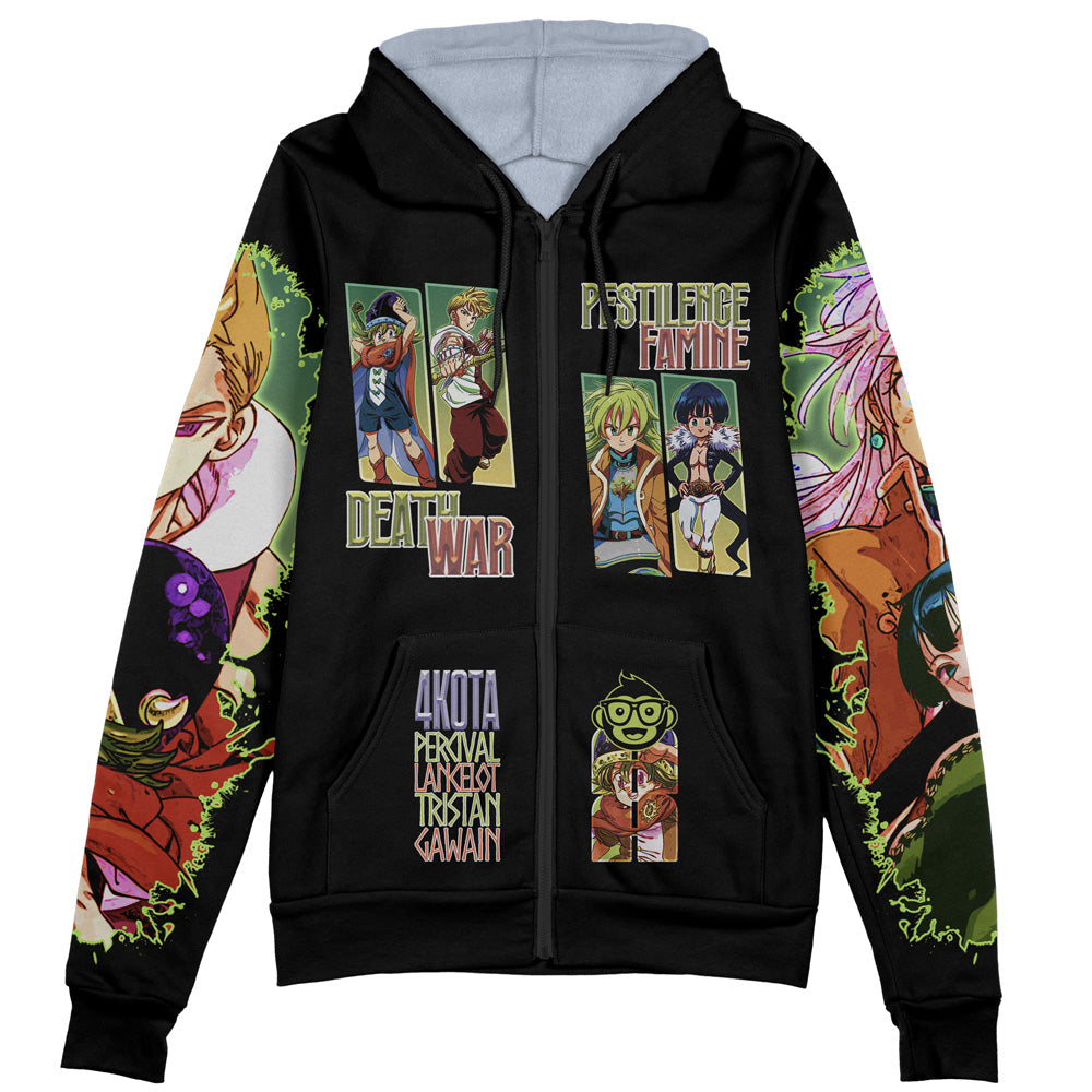 Four Knights of the Apocalypse Streetwear Zip Hoodie Jacket