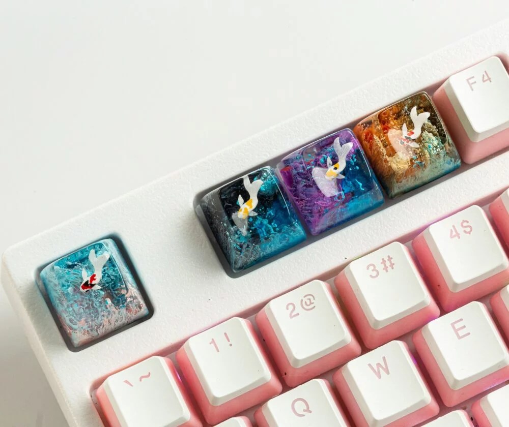 Custom Koi Resin Keycap - Hirosart