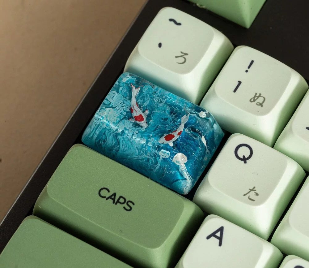 Bluesky Koi keycap - Hirosart