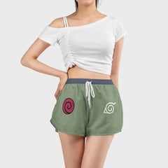 Konoha Jonin Naruto Women Board Shorts