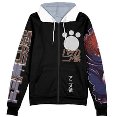 Bartholomew Kuma One Piece Streetwear Zip Hoodie Jacket