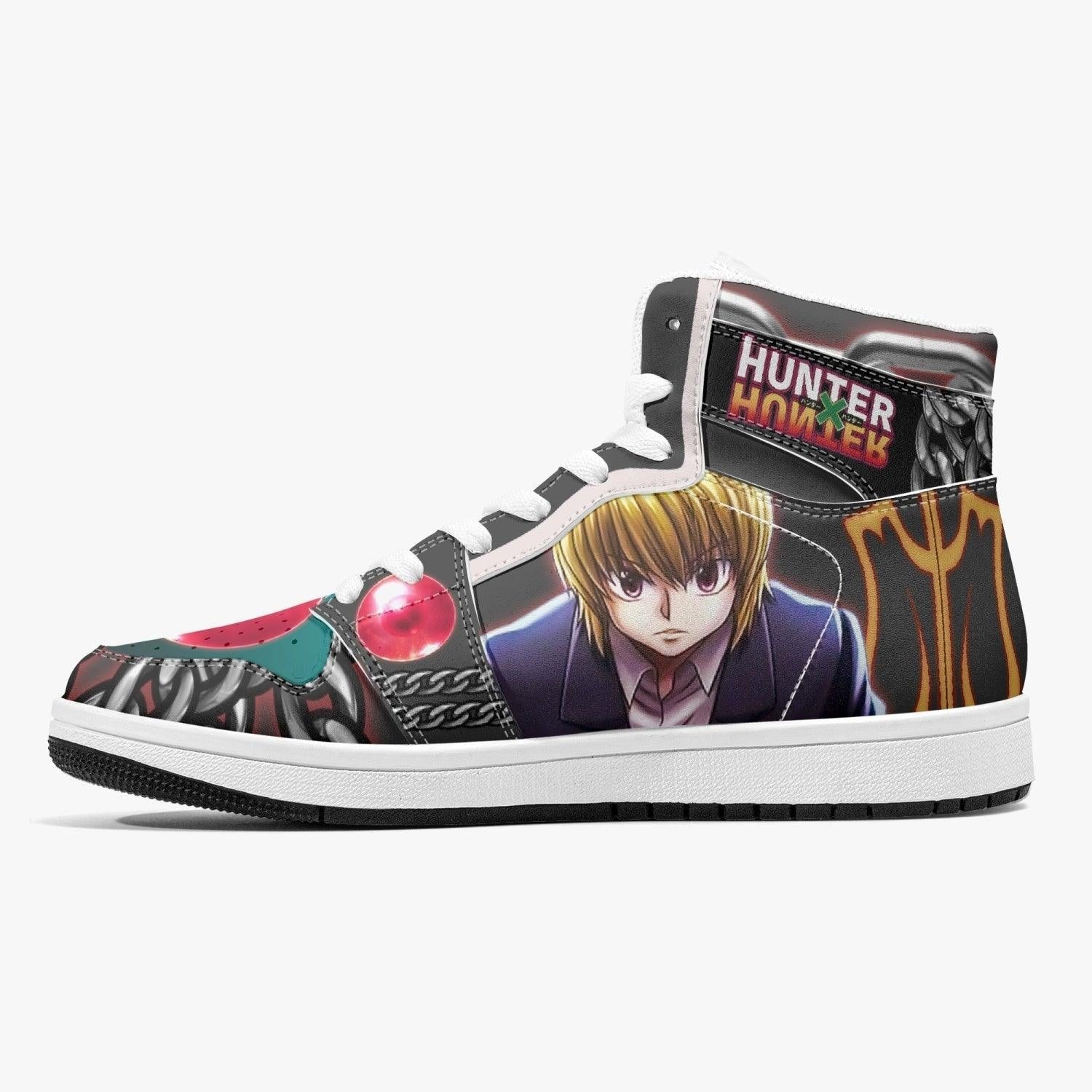 Kurapika Black Suit Hunter X Hunter Mid 1 Basketball Shoes for Kids