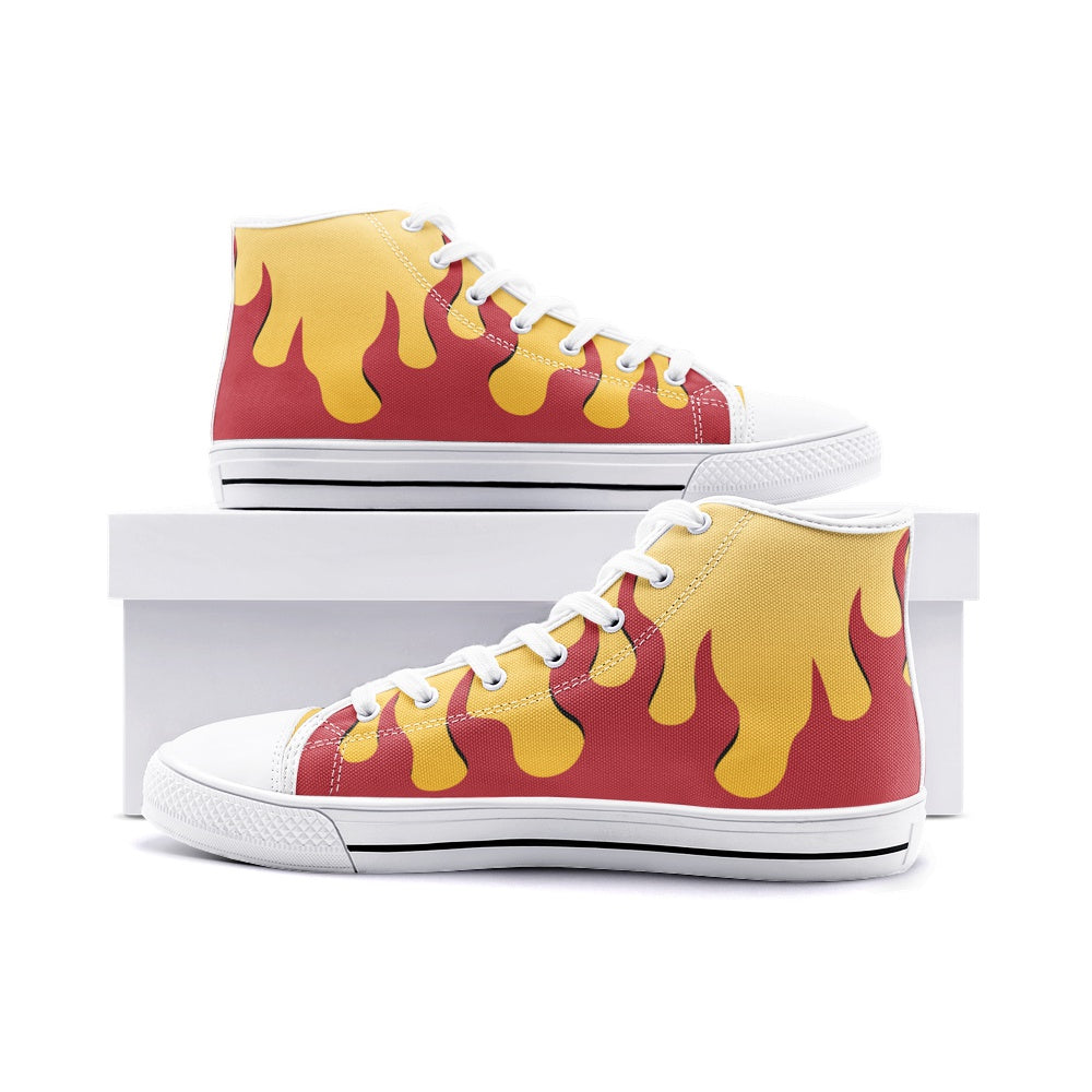 Kyojuro Demon Slayer Classic High Top Canvas Shoes