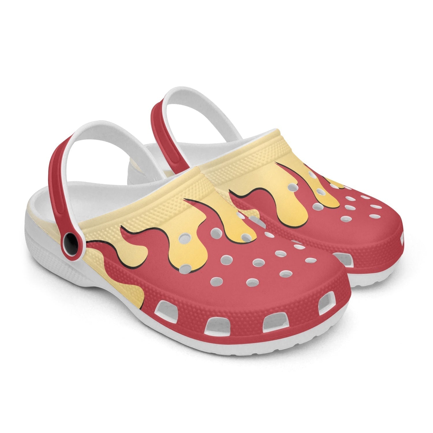 Kyojuro Demon Slayer Custom Clogs for Kids