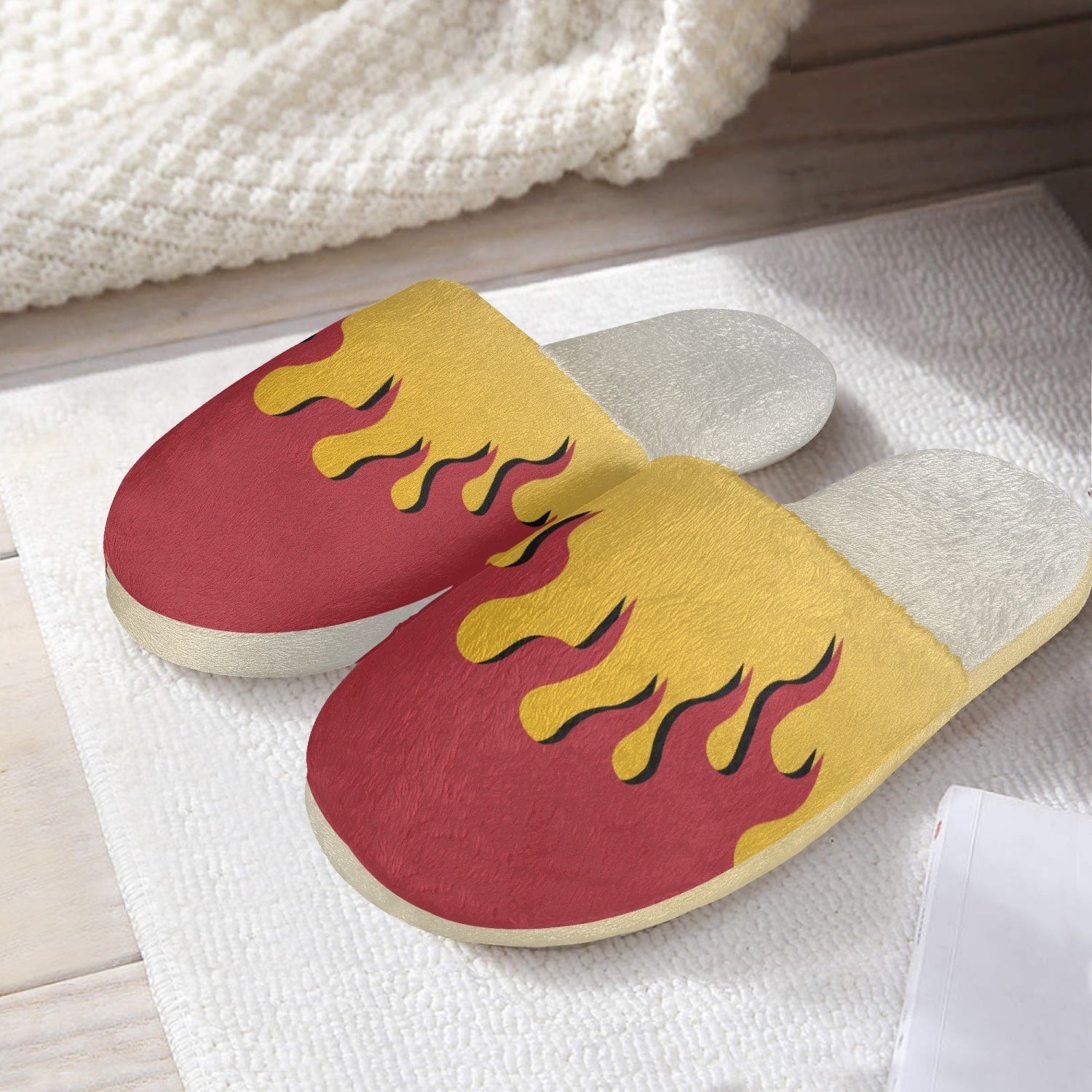 Kyojuro Rengoku Demon Slayer Custom Cotton Slippers