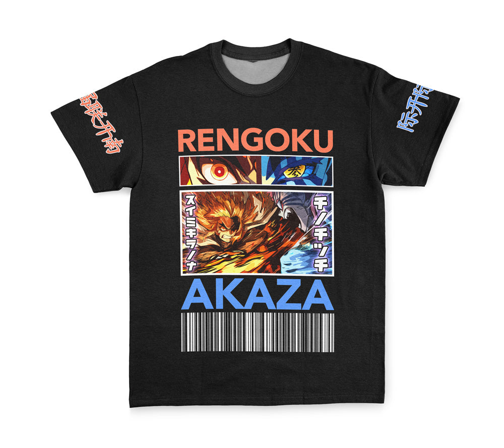 Kyojuro Rengoku vs Akaza Demon Slayer Streetwear T-Shirt