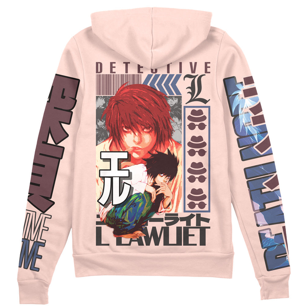 L Death Note Streetwear Zip Hoodie Jacket