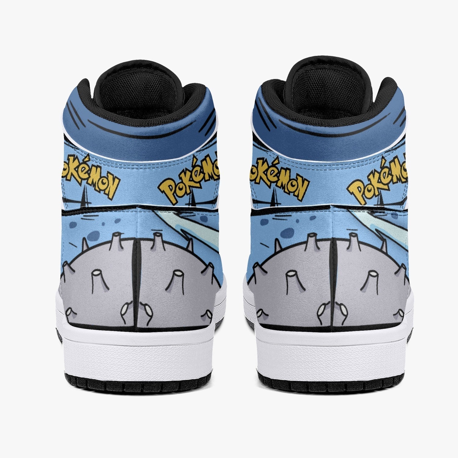 Lapras Pokemon Mid 1 Basketball Shoes