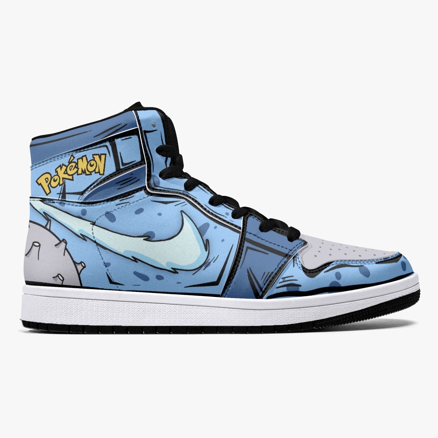 Lapras Pokemon Mid 1 Basketball Shoes