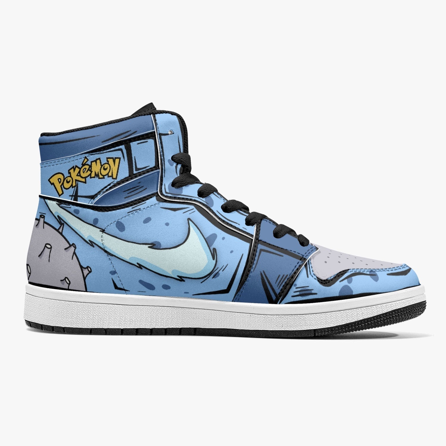 Lapras Pokemon Mid 1 Basketball Shoes