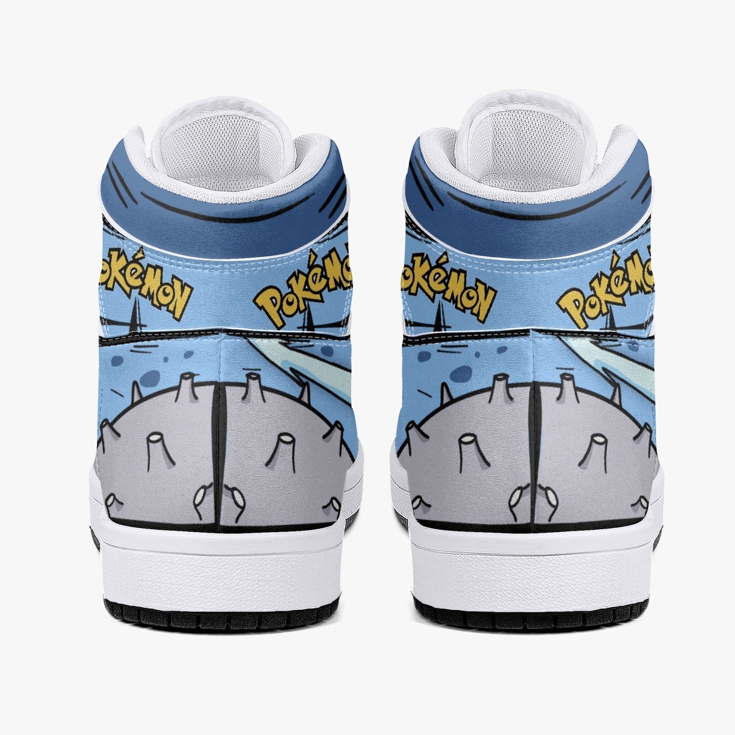 Lapras Pokemon Mid 1 Basketball Shoes