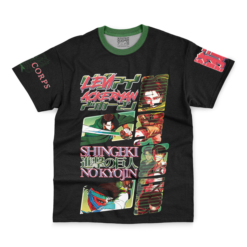 Levi Ackerman V4 Attack on Titan Streetwear T-Shirt