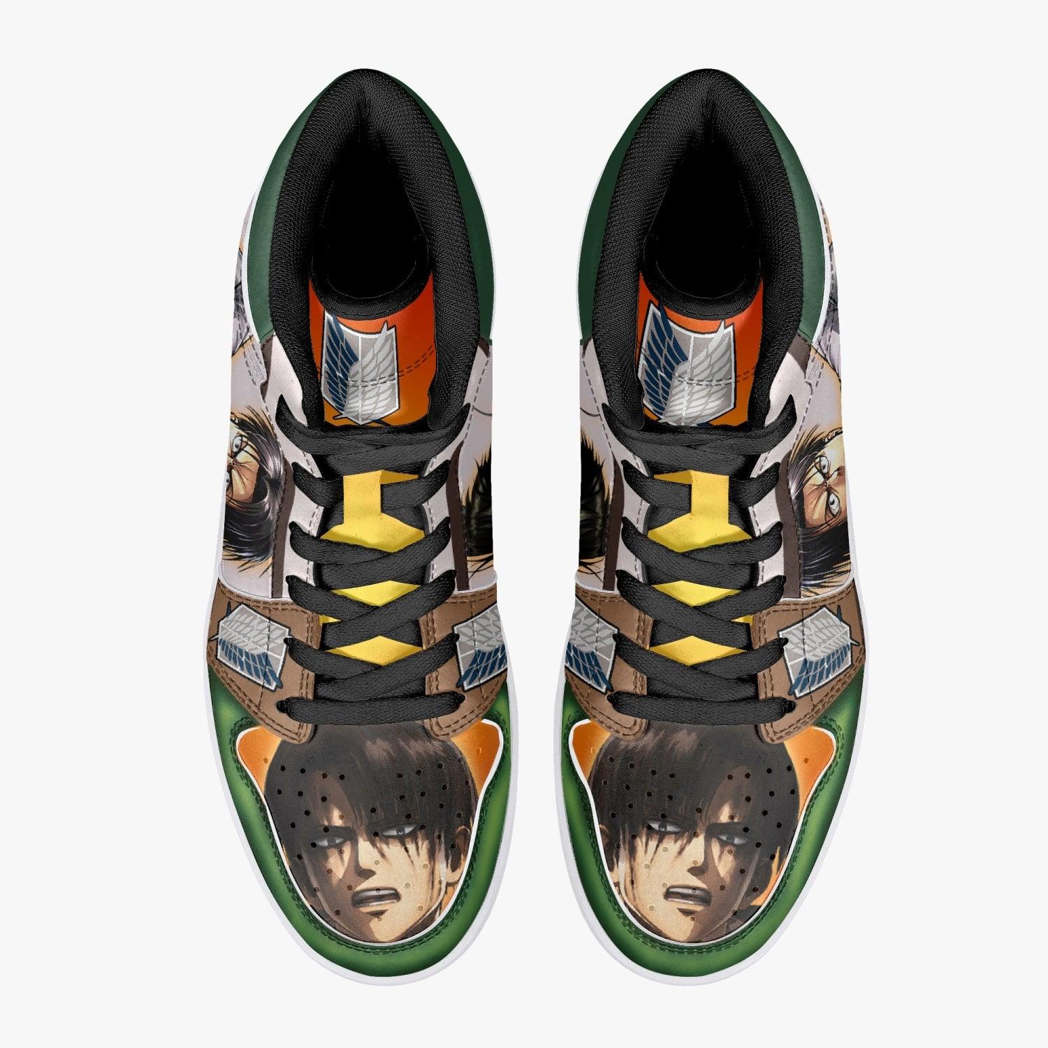 Levi Ackerman Attack on Titan Mid 1 Basketball Shoes for Kids