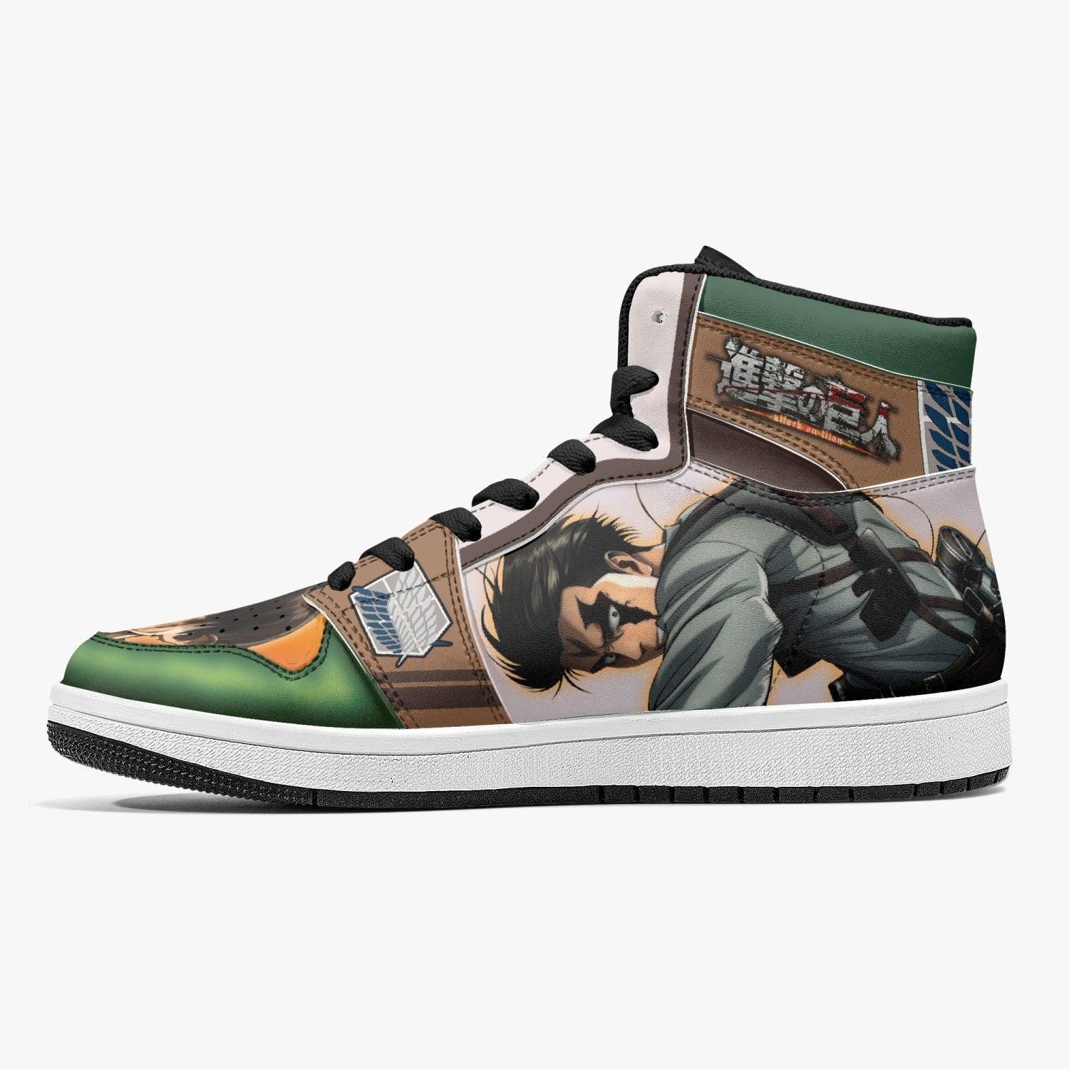 Levi Ackerman Attack on Titan Mid 1 Basketball Shoes for Kids