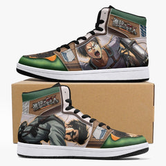 Levi Ackerman Attack on Titan Mid 1 Basketball Shoes for Kids