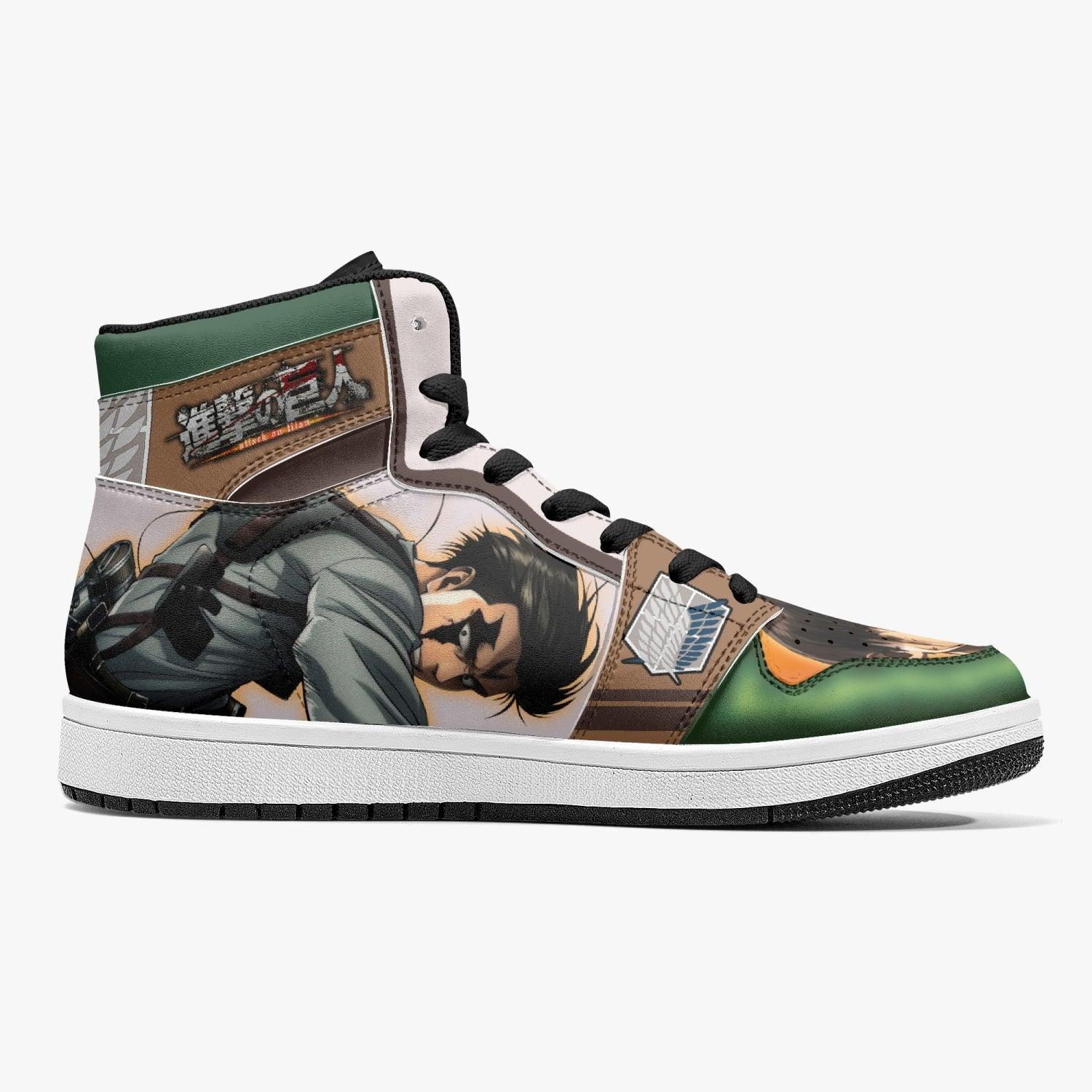 Levi Ackerman Attack on Titan Mid 1 Basketball Shoes for Kids