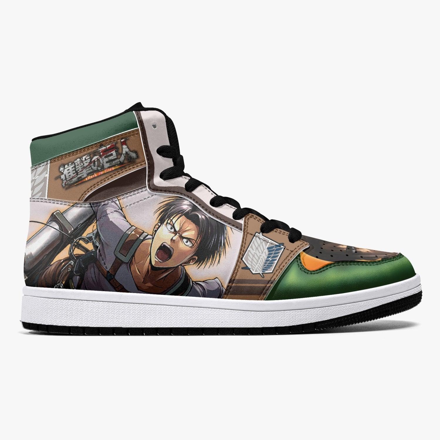 Levi Ackerman Shingeki no Kyojin Mid 1 Basketball Shoes