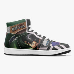 Levi Ackerman Timeskip Shingeki no Kyojin Mid 1 Basketball Shoes