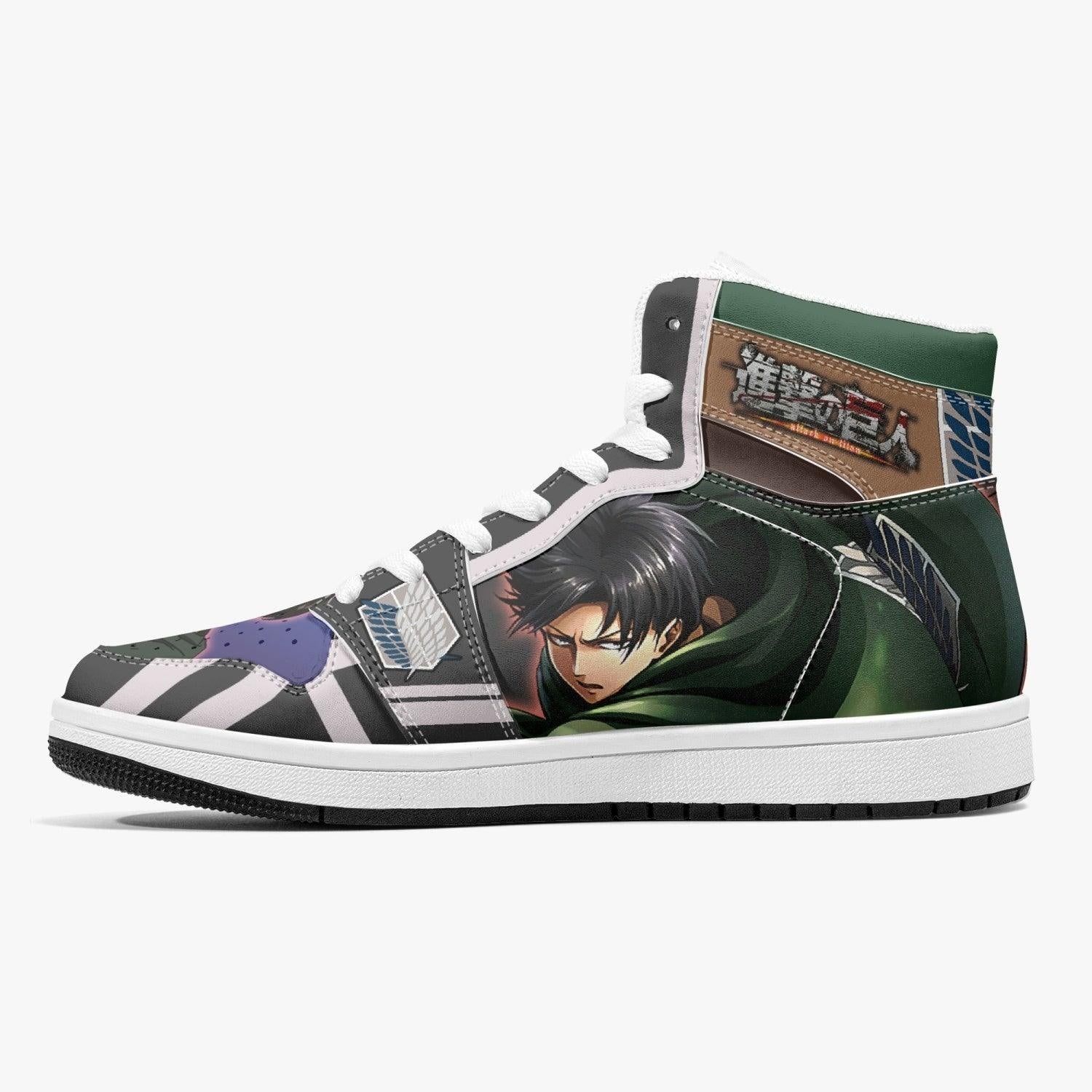 Levi Ackerman Timeskip Shingeki no Kyojin Mid 1 Basketball Shoes