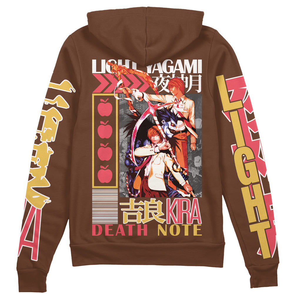 Light Yagami Death Note Streetwear Zip Hoodie Jacket