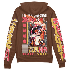 Light Yagami Death Note Streetwear Zip Hoodie Jacket
