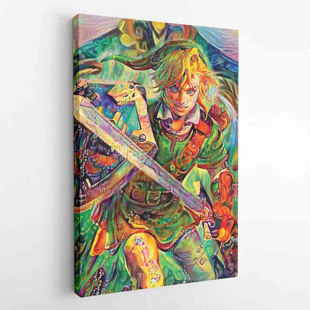 Link Legend of Zelda Canvas Print Wall Art