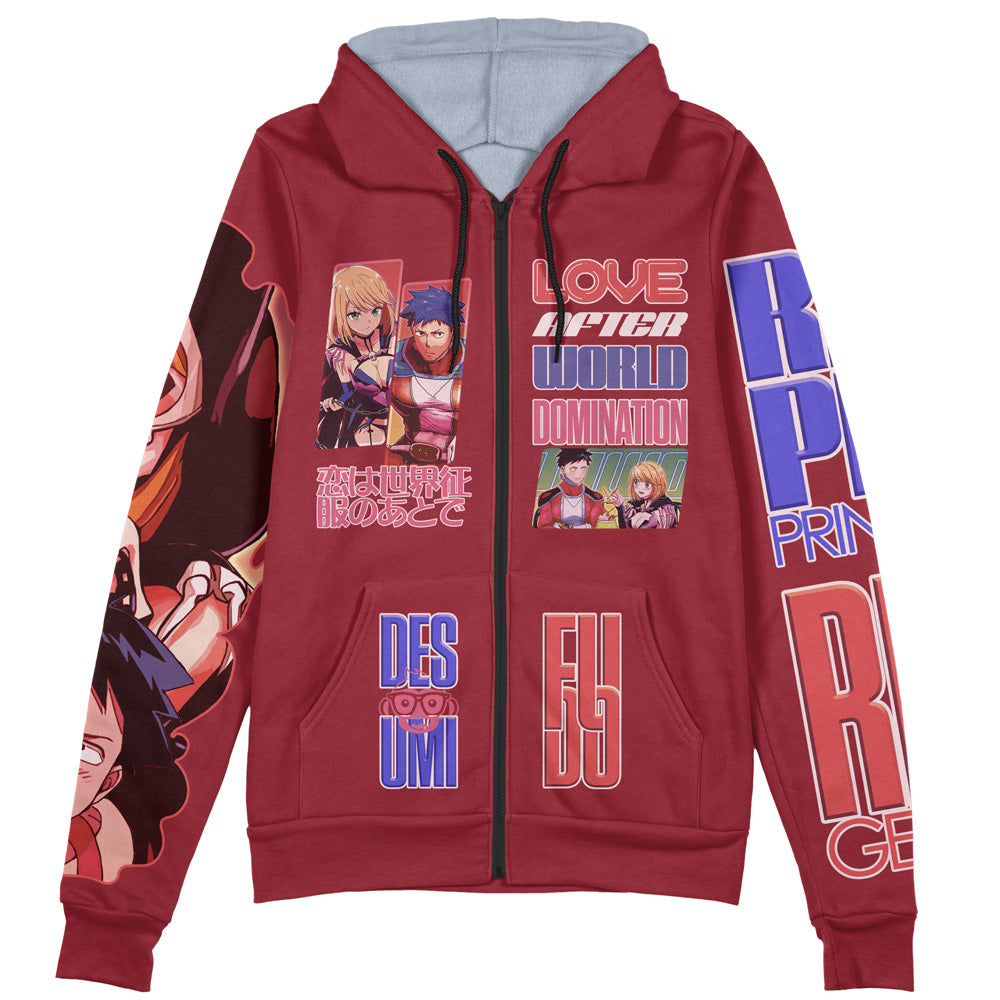 Love After World Domination Streetwear Zip Hoodie Jacket