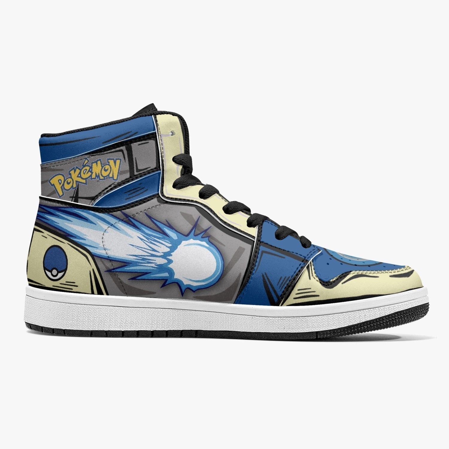 Lucario Pokemon Mid 1 Basketball Shoes