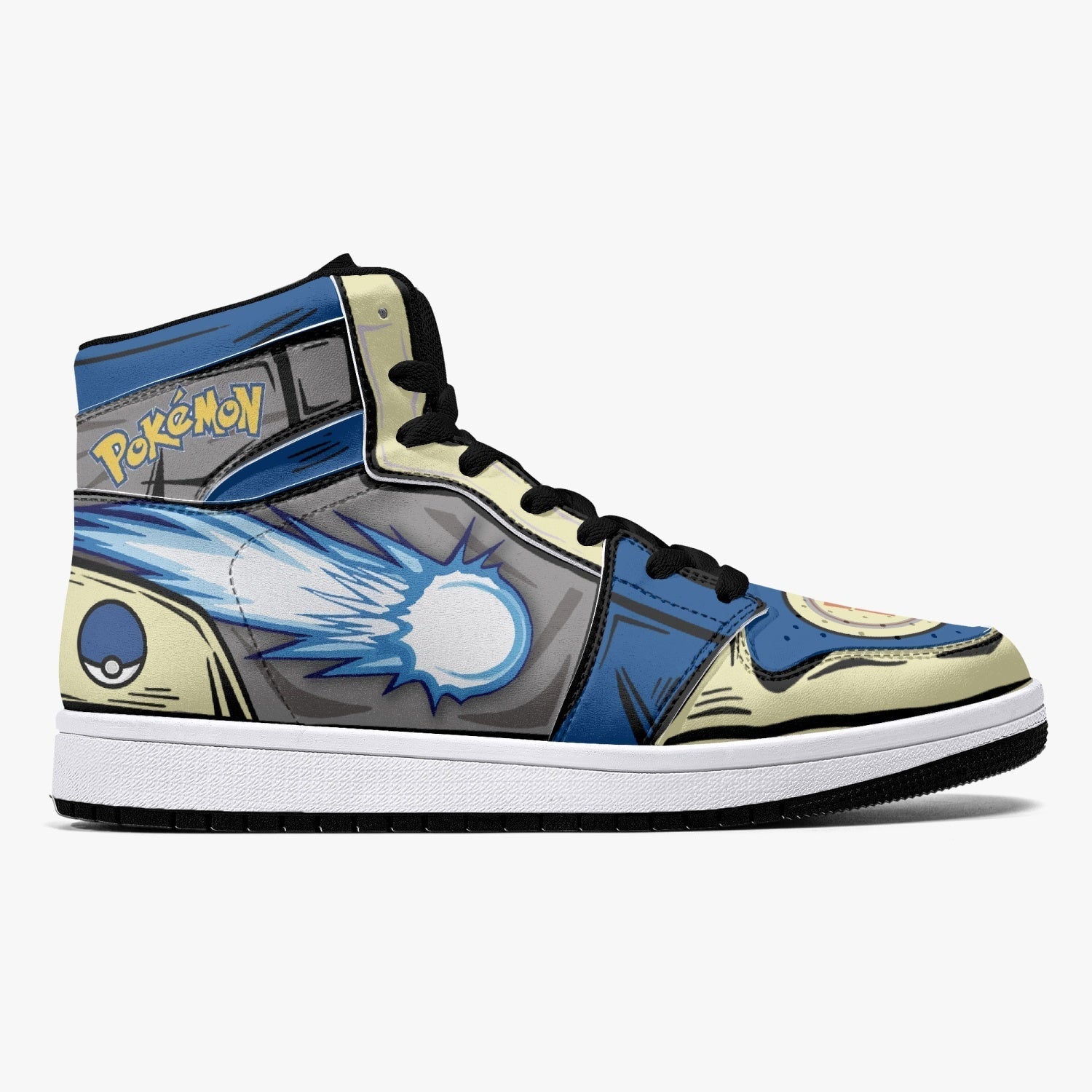 Lucario Pokemon Mid 1 Basketball Shoes