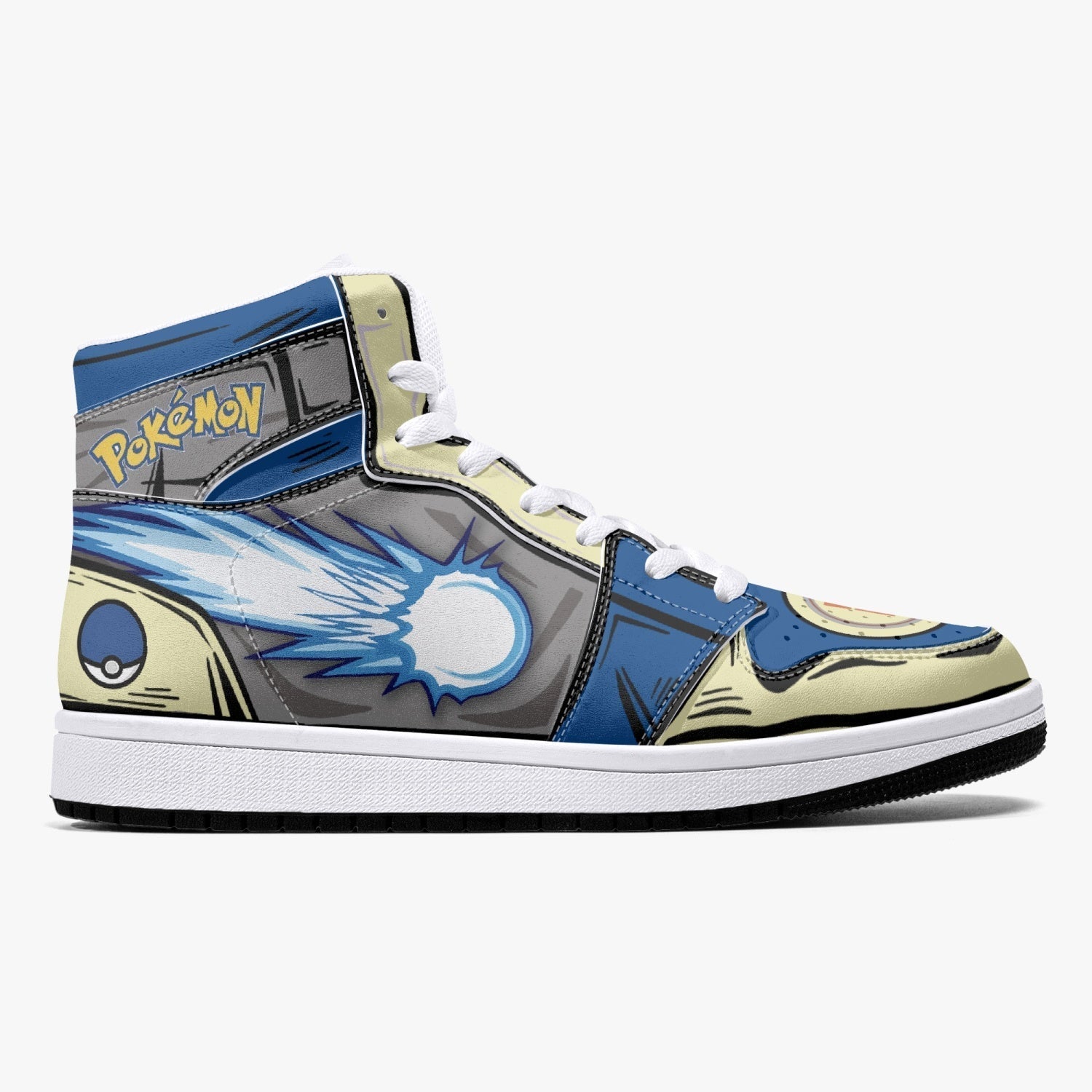 Lucario Pokemon Mid 1 Basketball Shoes