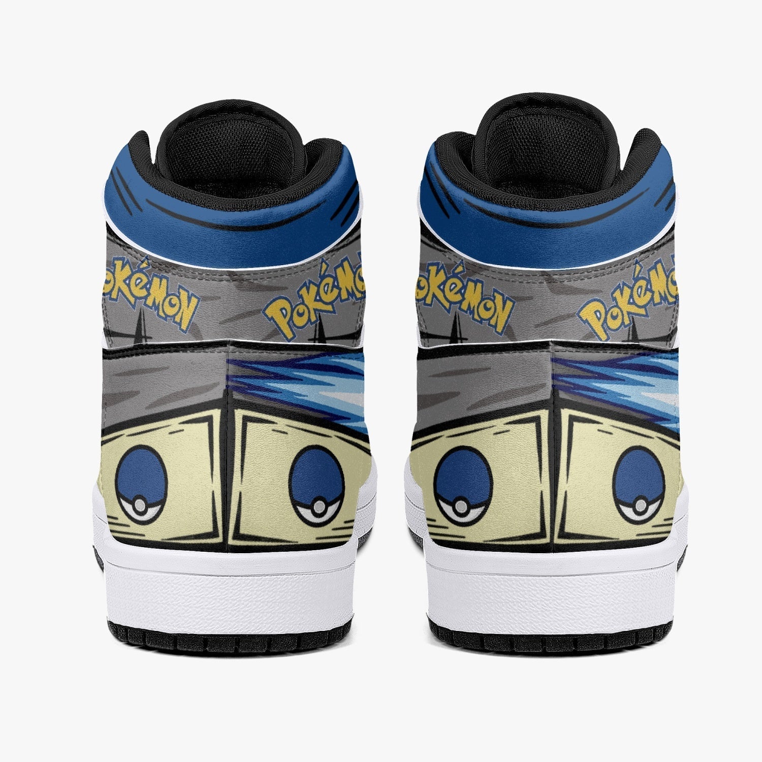 Lucario Pokemon Mid 1 Basketball Shoes