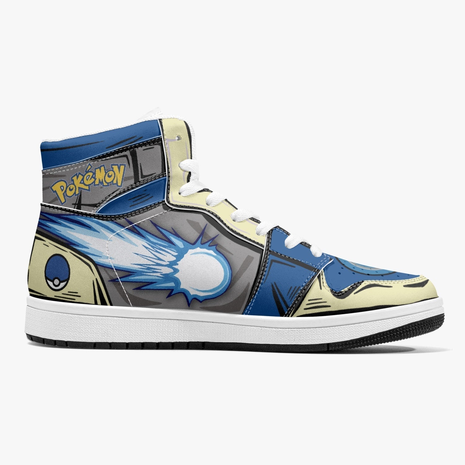 Lucario Pokemon Mid 1 Basketball Shoes