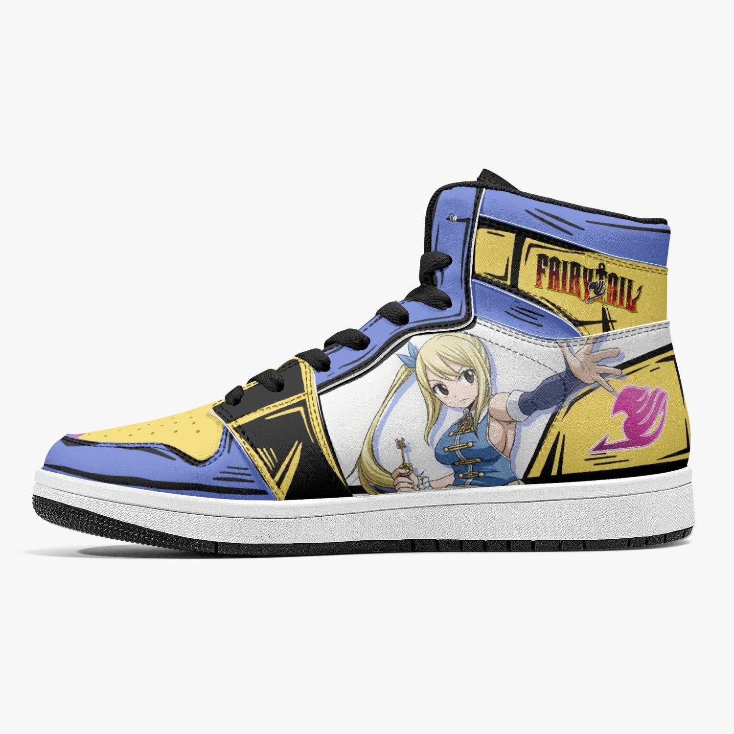 Lucy Heartfilia Fairy Tail Mid 1 Basketball Shoes for Kids