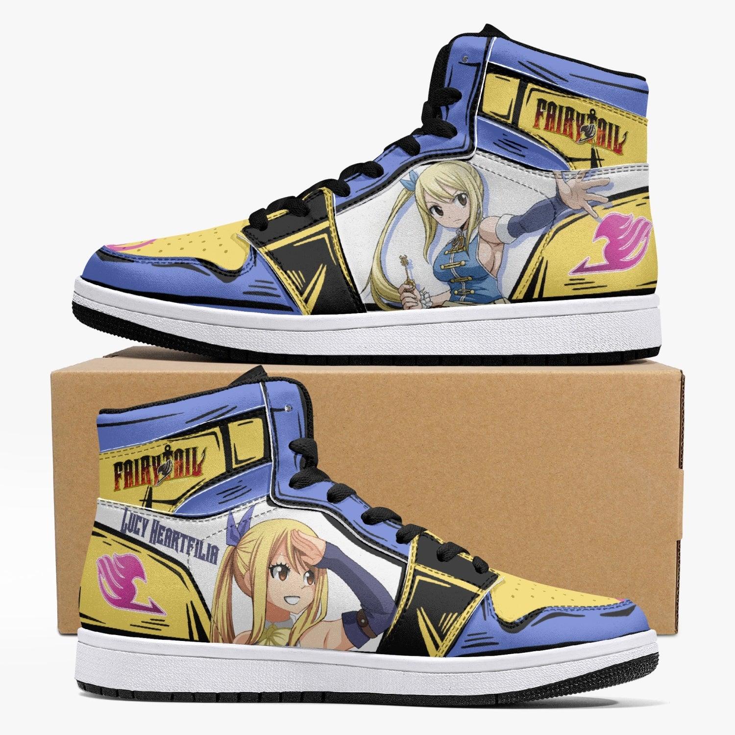 Lucy Heartfilia Fairy Tail Mid 1 Basketball Shoes for Kids