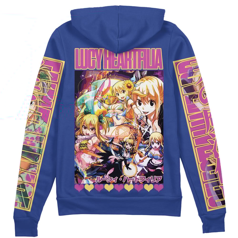 Lucy Heartfilia Fairy Tail" Streetwear Zip Hoodie Jacket