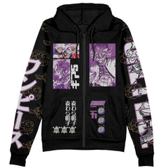 Monkey D. Luffy Gear 5th V4 One Piece Streetwear Zip Hoodie Jacket