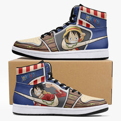 Luffy One Piece Mid 1 Basketball Shoes