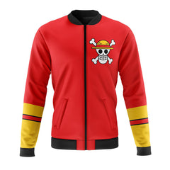 Luffy Straw Hat One Piece" Casual Bomber Jacket