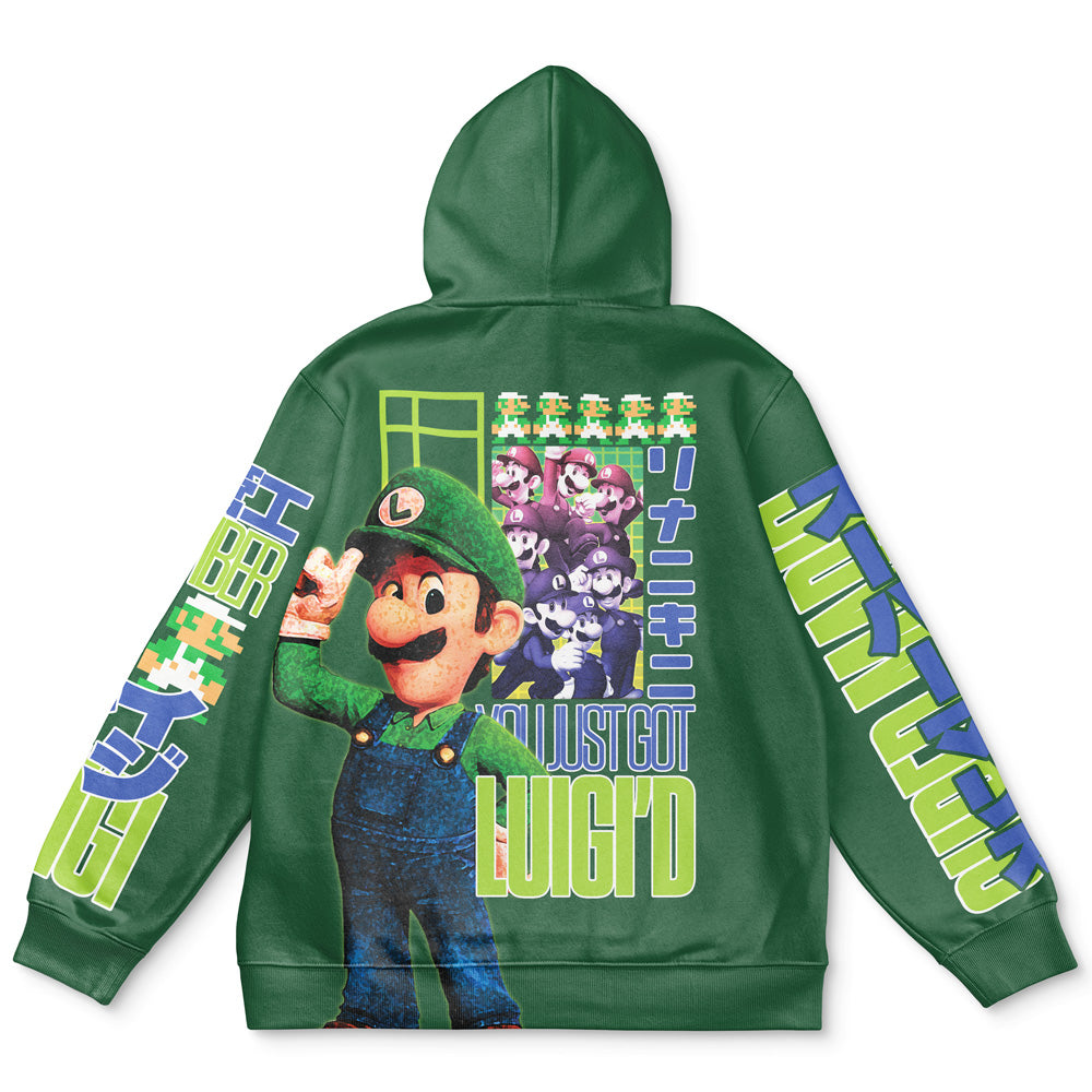 Luigi Mario Bros Streetwear Hoodie