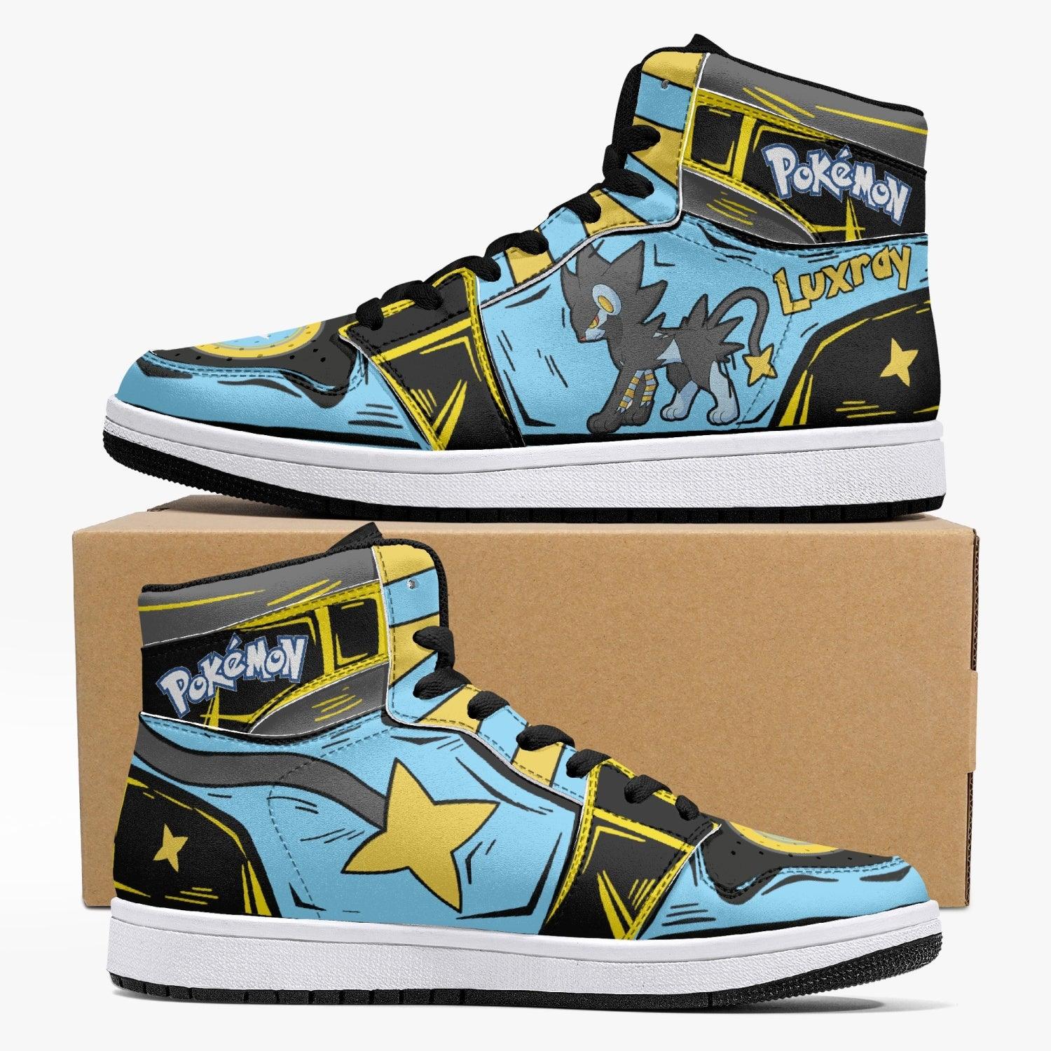 Luxray Pokemon Mid 1 Basketball Shoes