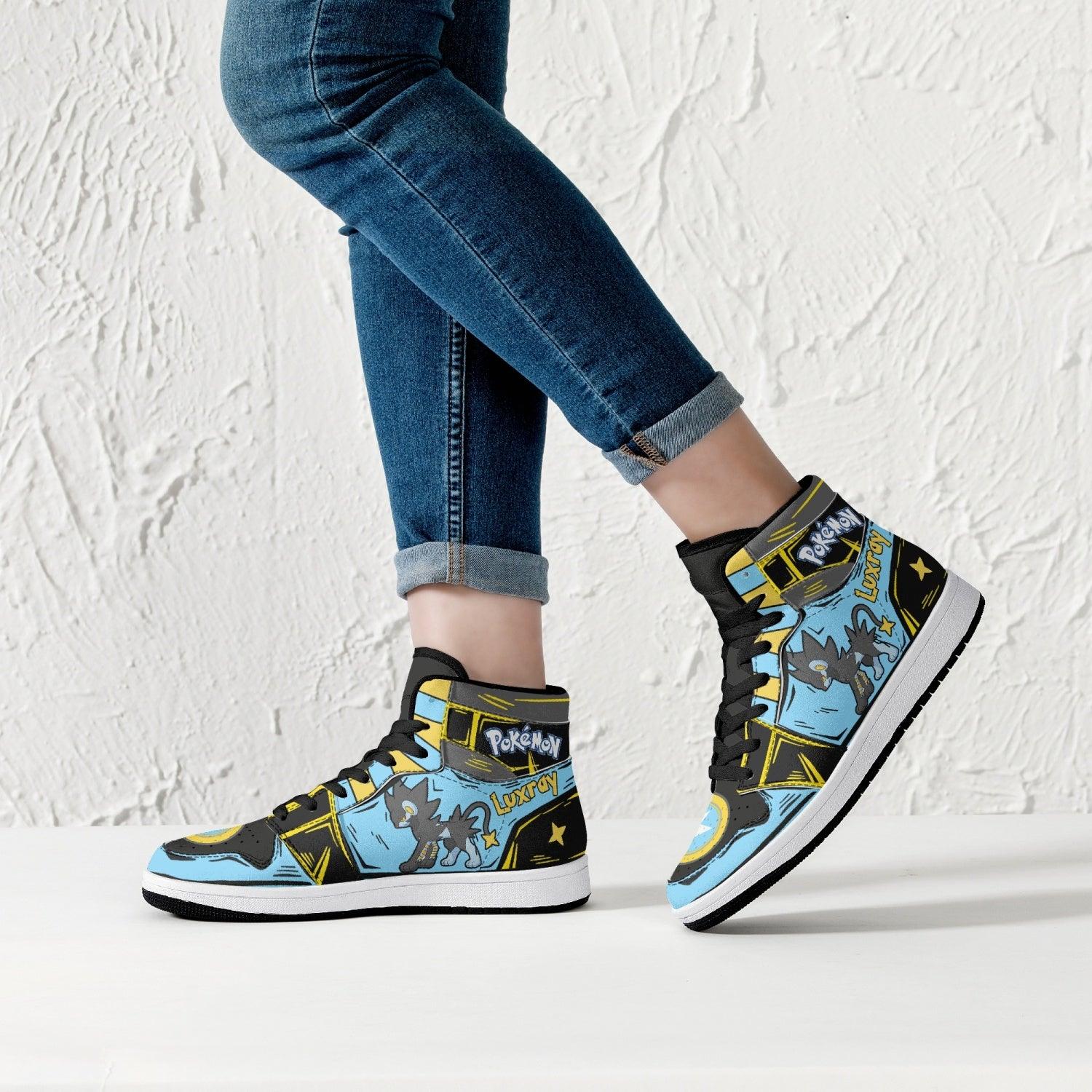 Luxray Pokemon Mid 1 Basketball Shoes