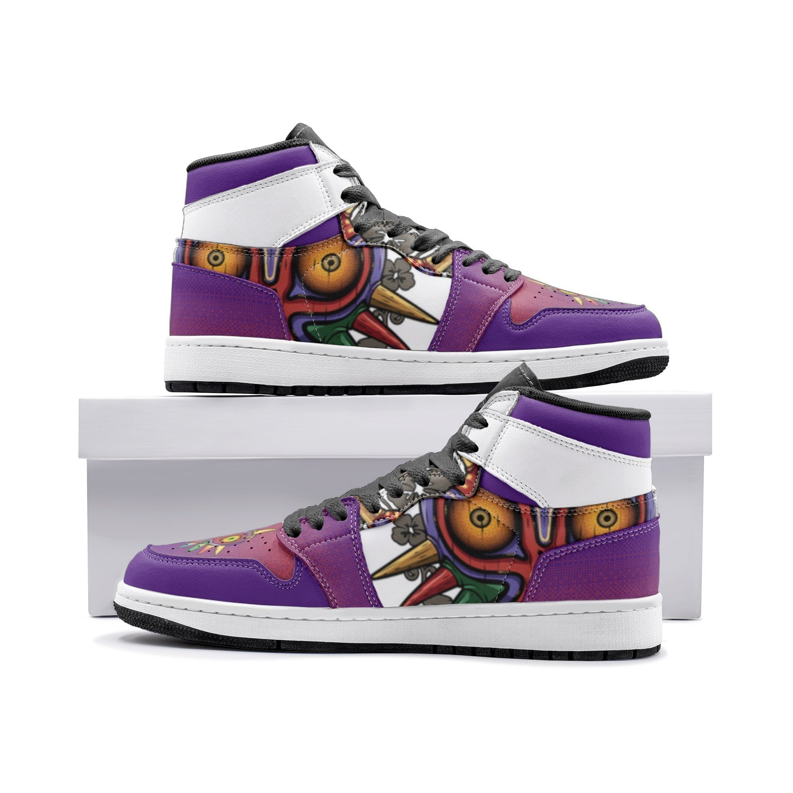 Majora's Mask Colors Zelda Mid 1" Basketball Shoes