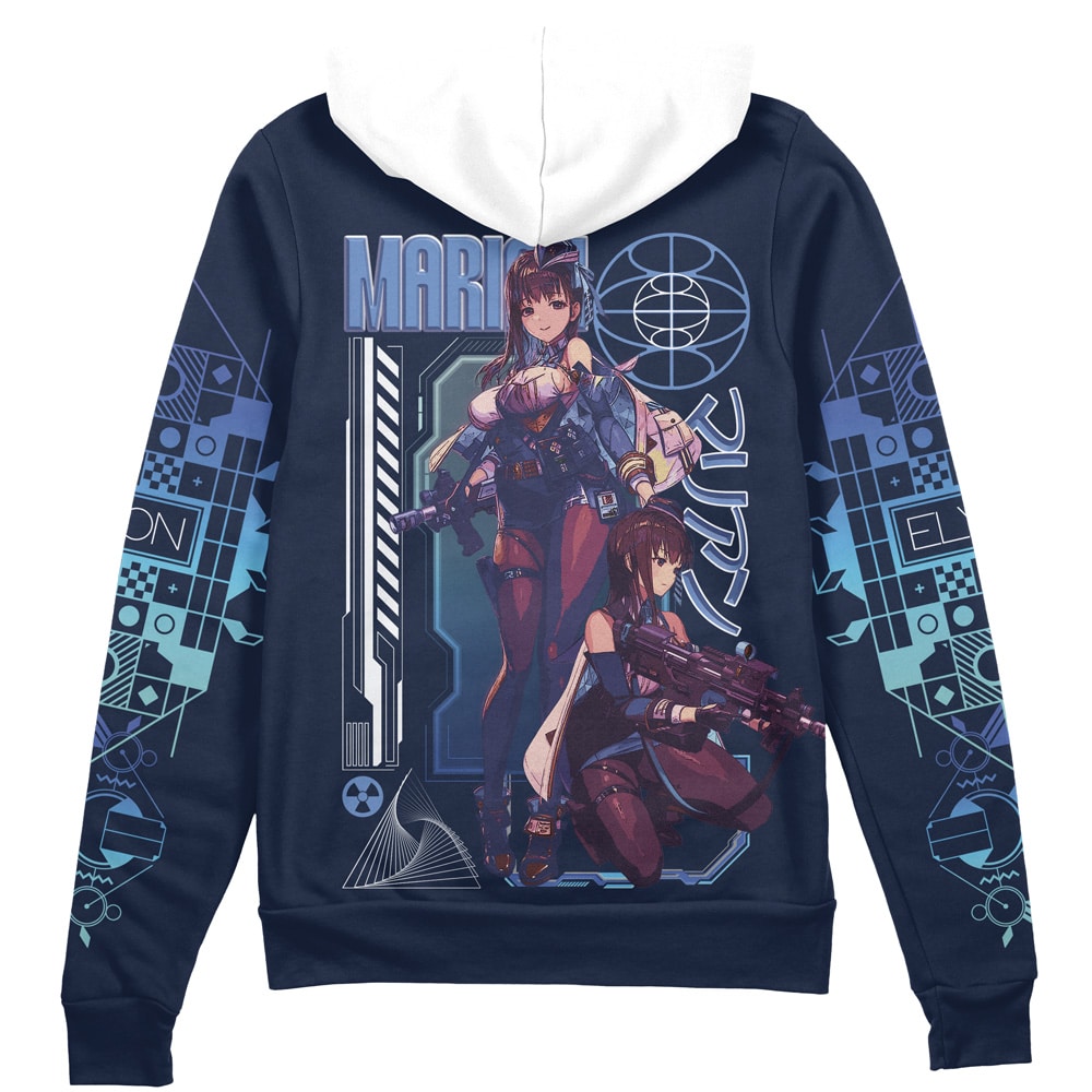 Marian Nikke Streetwear Zip Hoodie Jacket