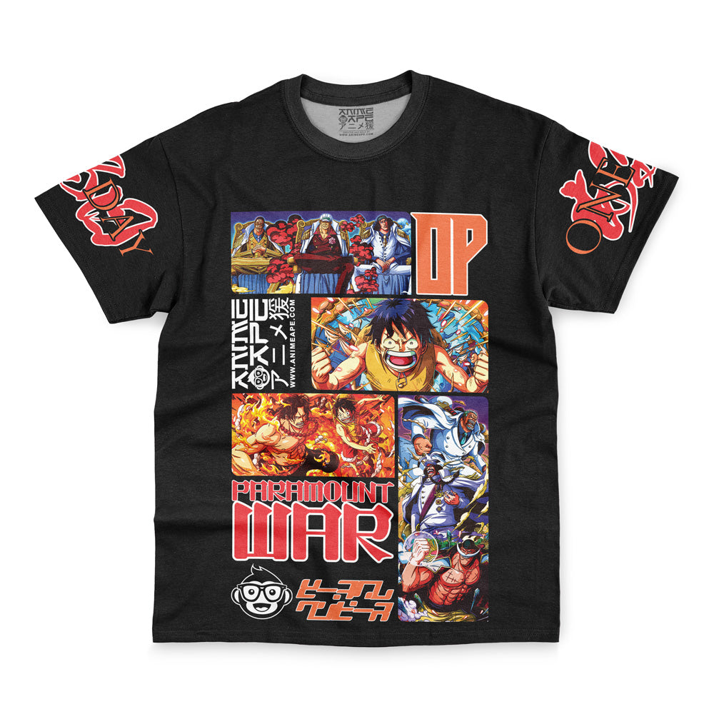 Marineford War One Piece Streetwear T-Shirt