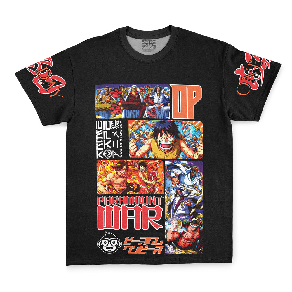 Marineford War One Piece Streetwear T-Shirt