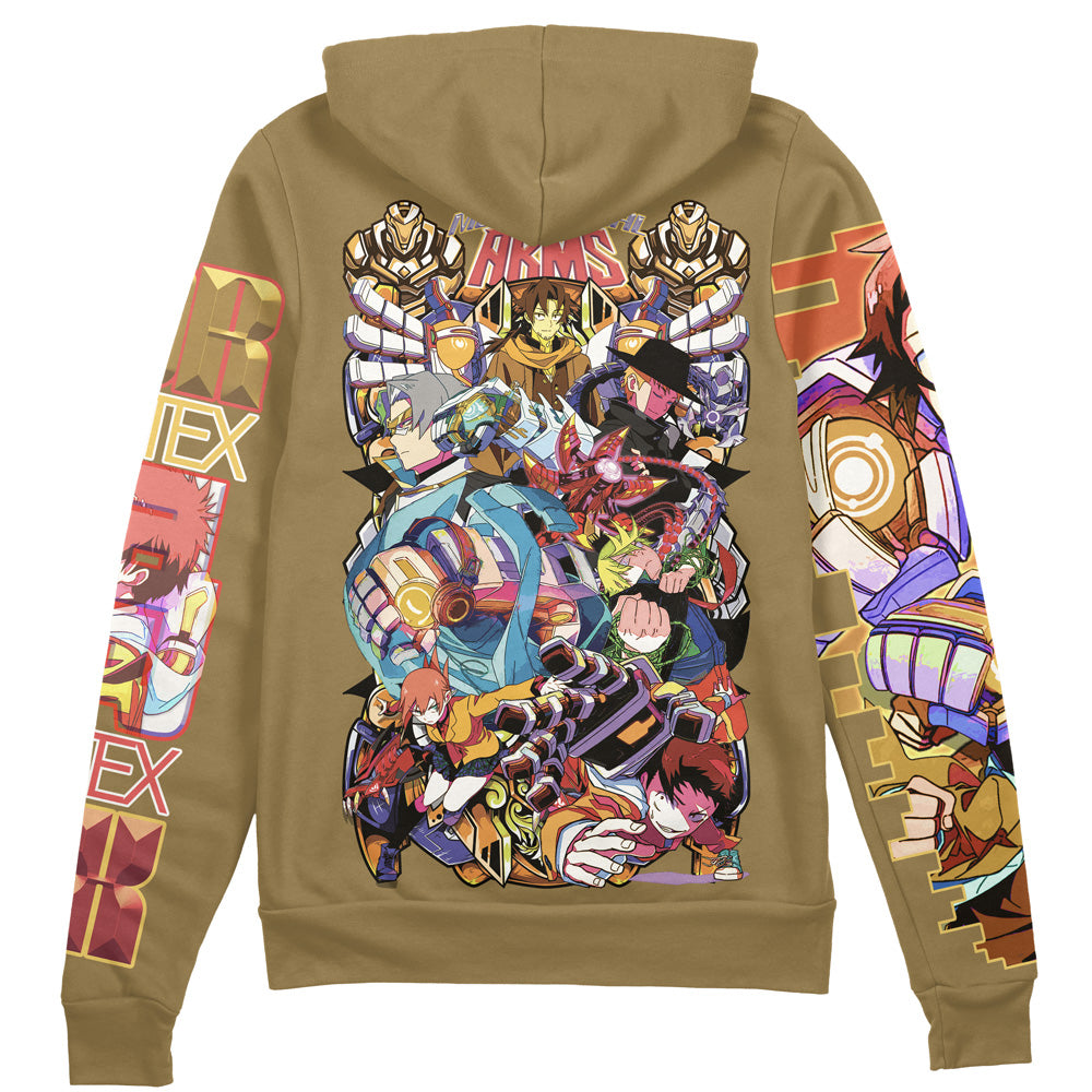 Mecha-Ude Streetwear Zip Hoodie Jacket