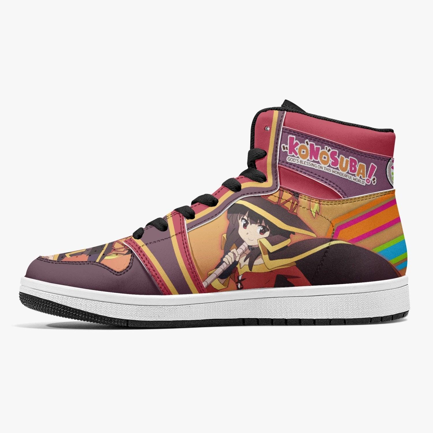 Megumin Konosuba Mid 1 Basketball Shoes for Kids