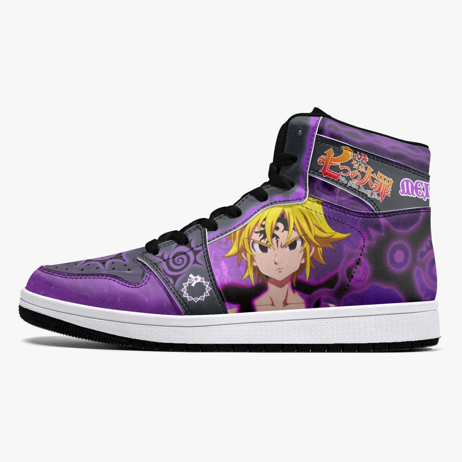 Meliodas Assault Mode Seven Deadly Sins Mid 1 Basketball Shoes