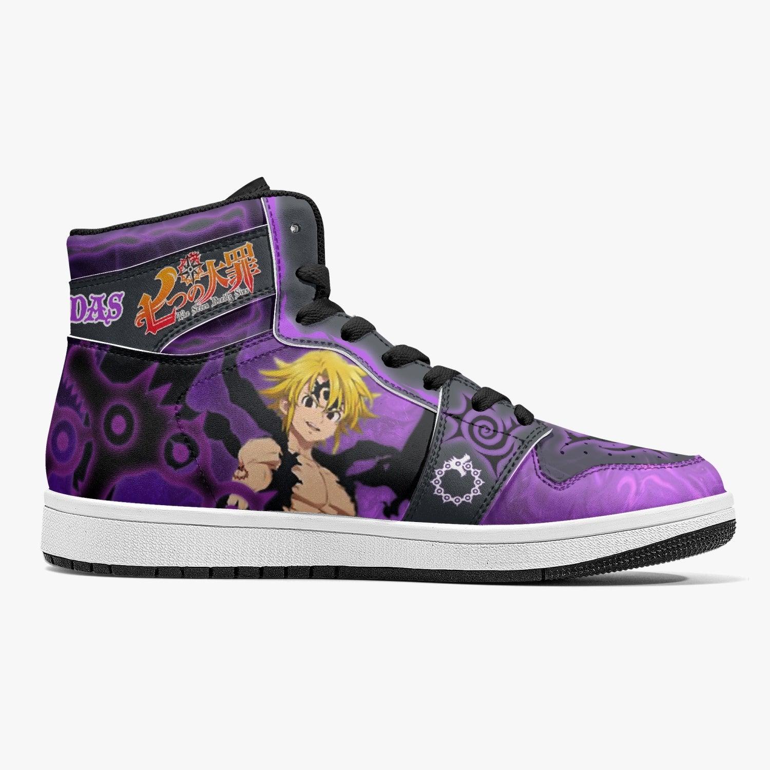 Meliodas Assault Mode Seven Deadly Sins Mid 1 Basketball Shoes