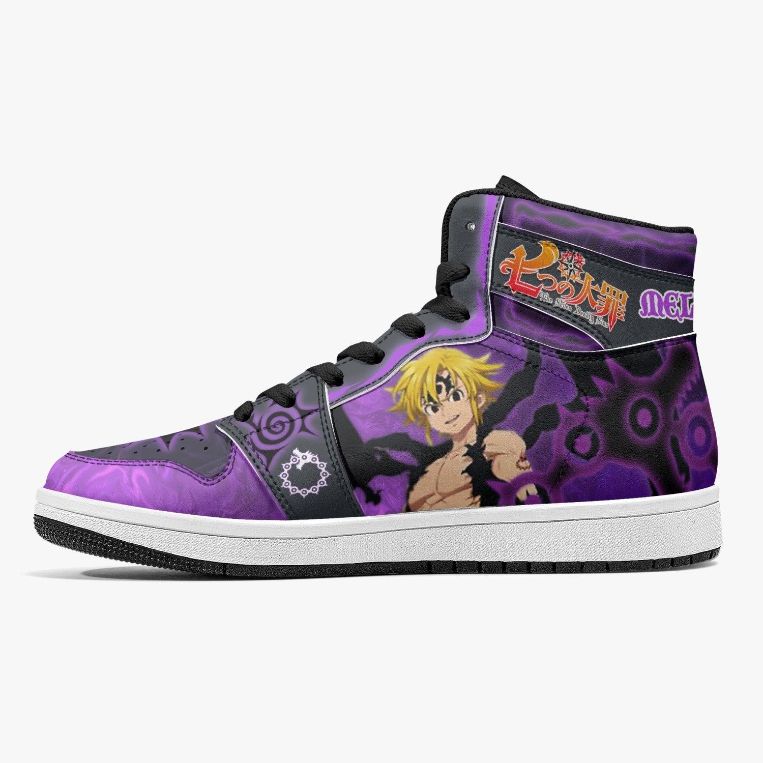 Meliodas Assault Mode Seven Deadly Sins Mid 1 Basketball Shoes